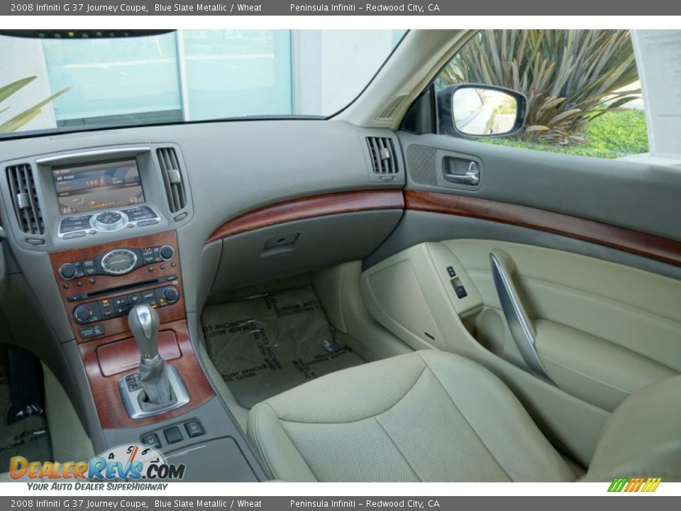 2008 Infiniti G 37 Journey Coupe Blue Slate Metallic / Wheat Photo #12