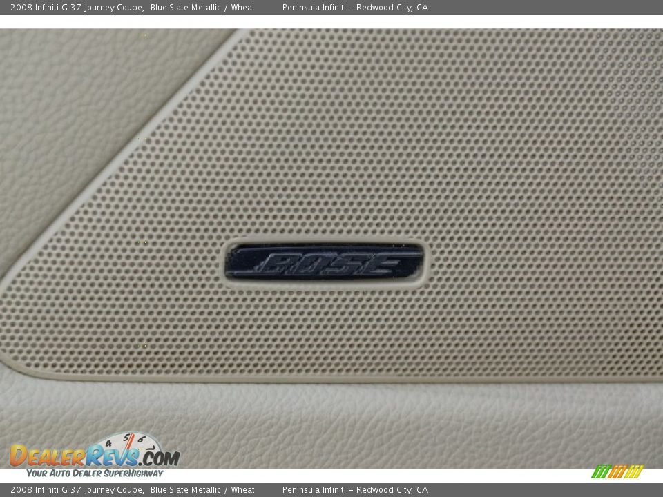 2008 Infiniti G 37 Journey Coupe Blue Slate Metallic / Wheat Photo #16