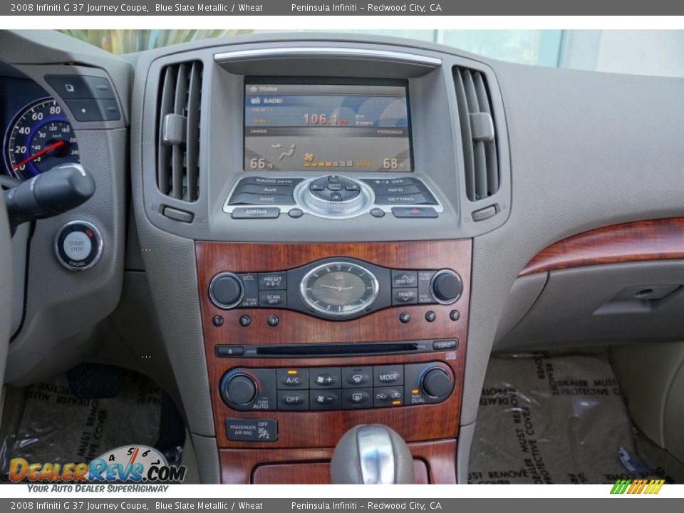 2008 Infiniti G 37 Journey Coupe Blue Slate Metallic / Wheat Photo #18
