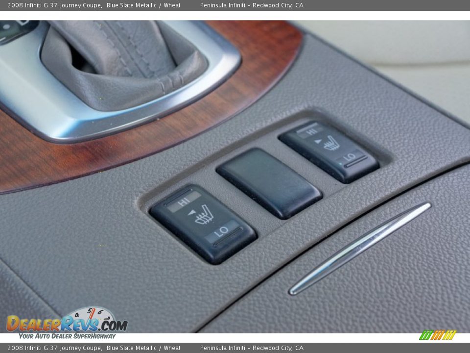 2008 Infiniti G 37 Journey Coupe Blue Slate Metallic / Wheat Photo #19