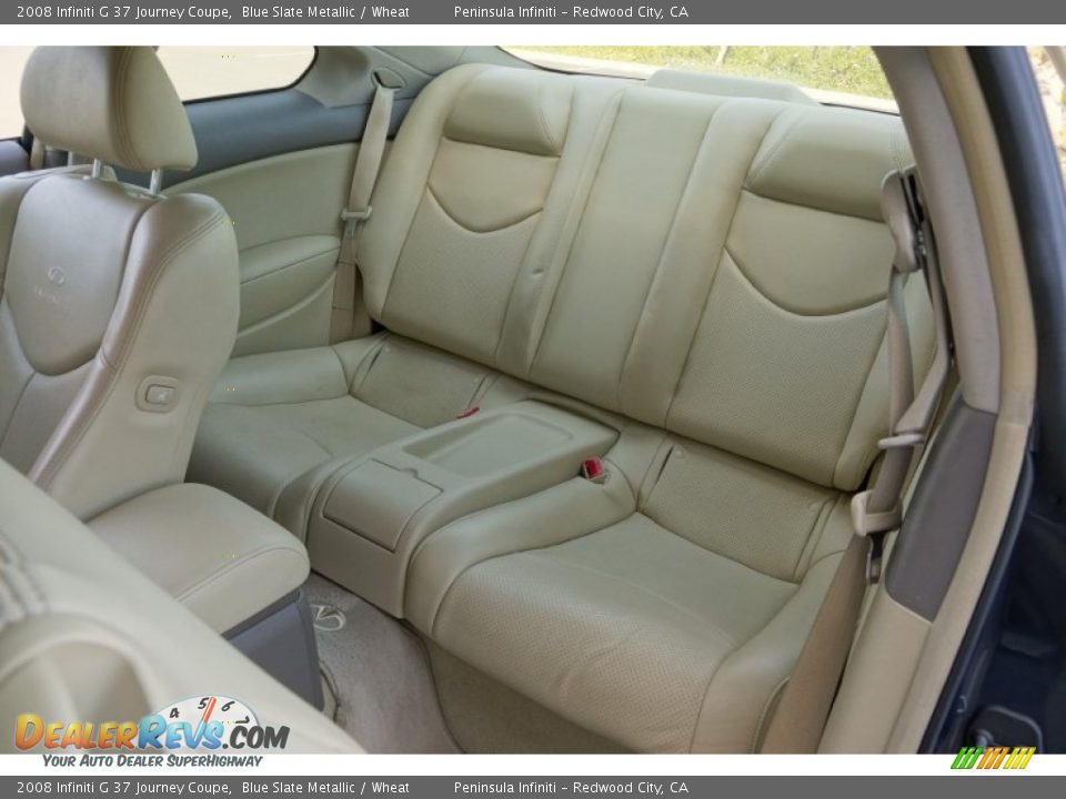 2008 Infiniti G 37 Journey Coupe Blue Slate Metallic / Wheat Photo #20
