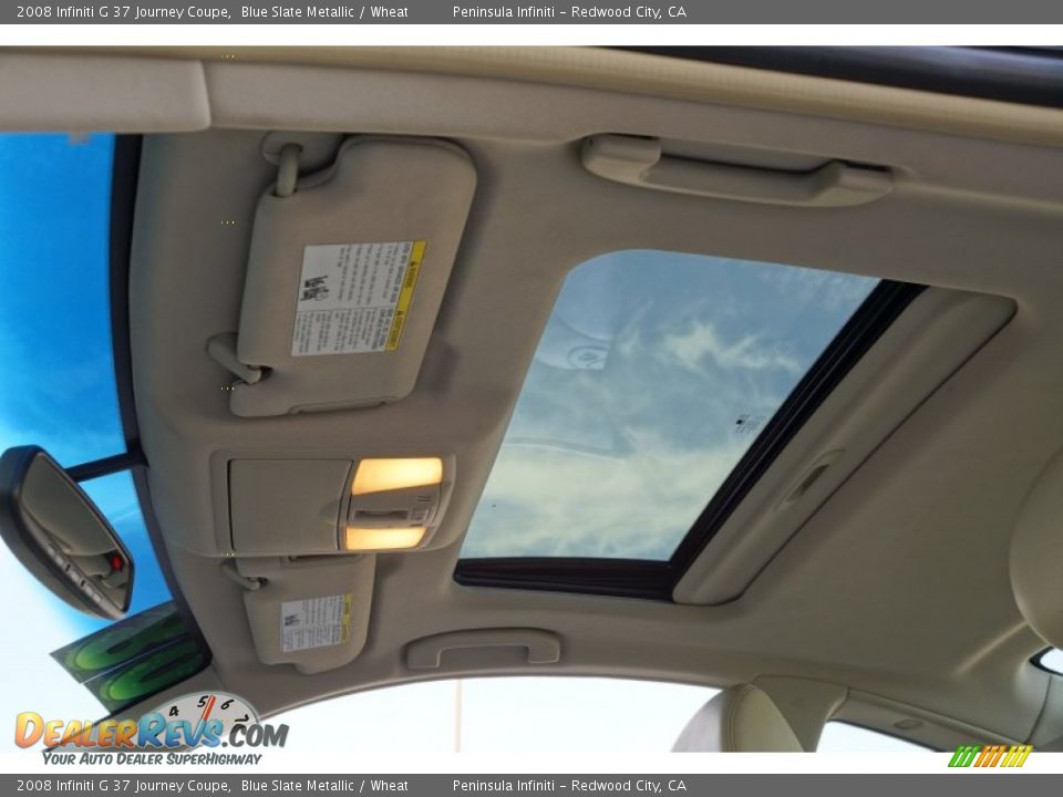 2008 Infiniti G 37 Journey Coupe Blue Slate Metallic / Wheat Photo #23