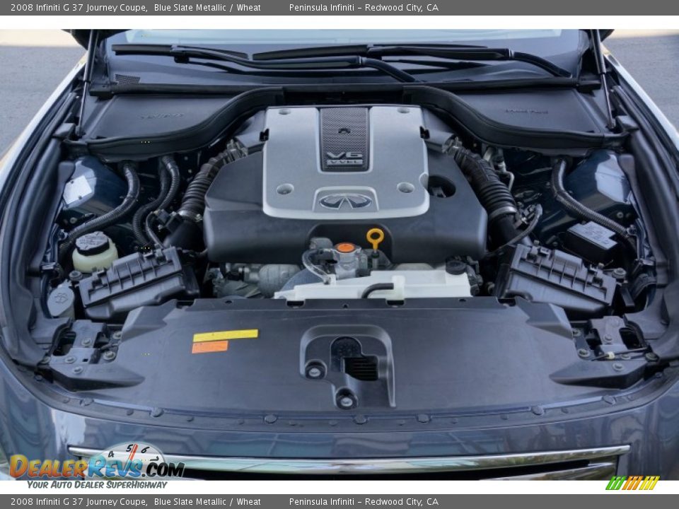 2008 Infiniti G 37 Journey Coupe Blue Slate Metallic / Wheat Photo #24