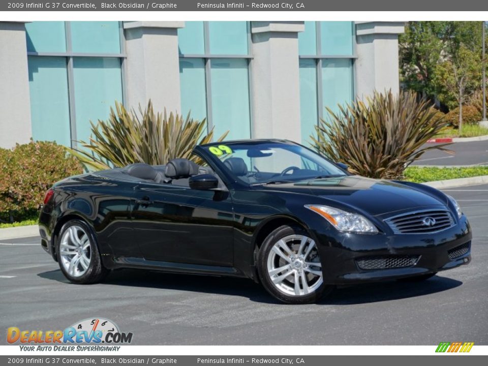 2009 Infiniti G 37 Convertible Black Obsidian / Graphite Photo #1