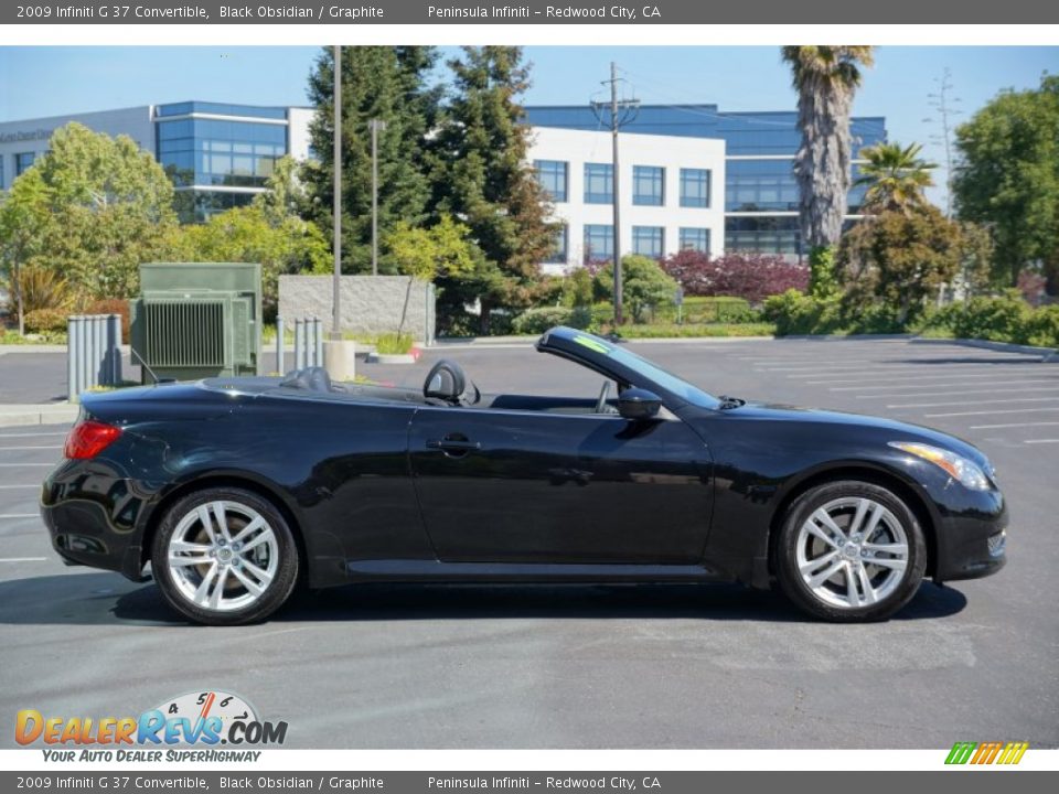Black Obsidian 2009 Infiniti G 37 Convertible Photo #3