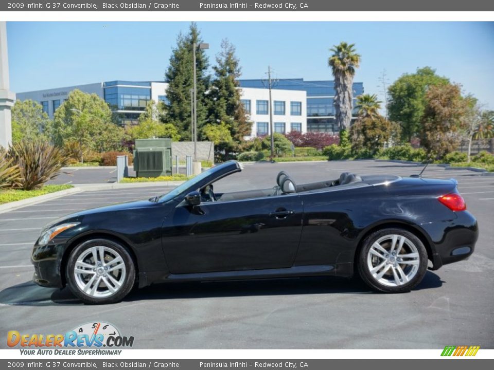 Black Obsidian 2009 Infiniti G 37 Convertible Photo #4