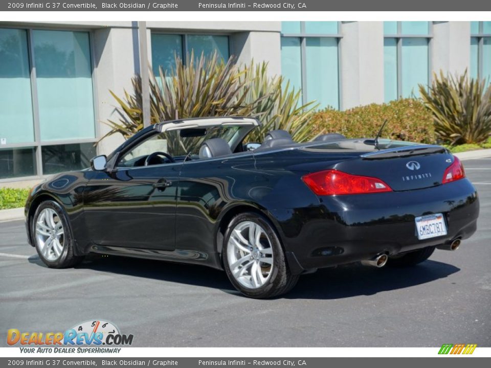 2009 Infiniti G 37 Convertible Black Obsidian / Graphite Photo #5