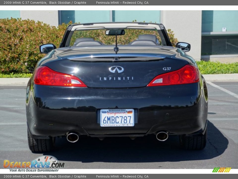 2009 Infiniti G 37 Convertible Black Obsidian / Graphite Photo #6