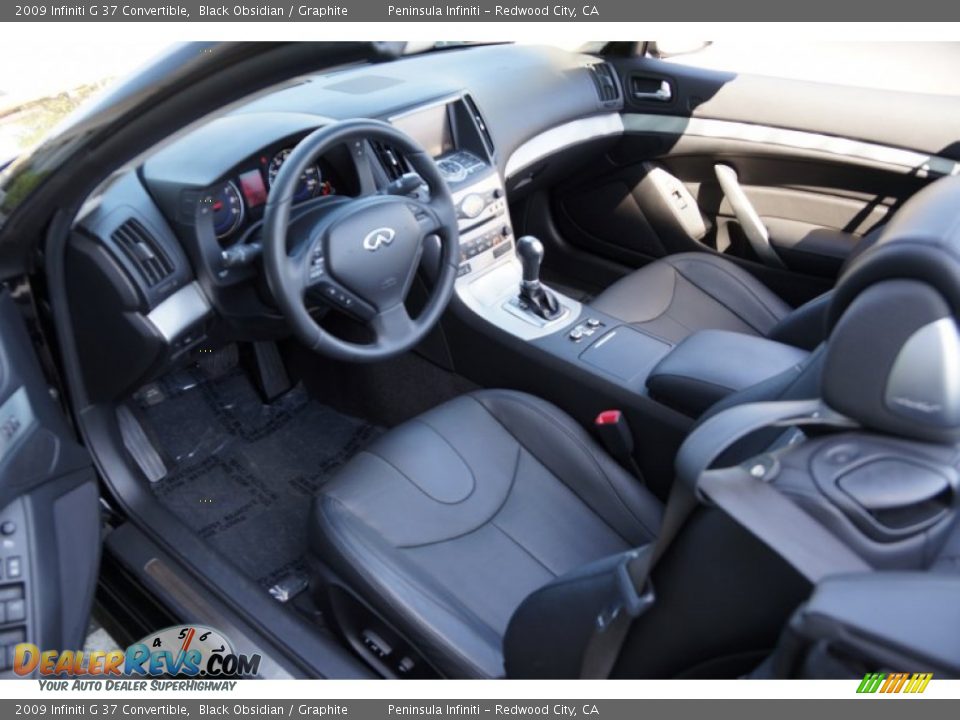 Graphite Interior - 2009 Infiniti G 37 Convertible Photo #9