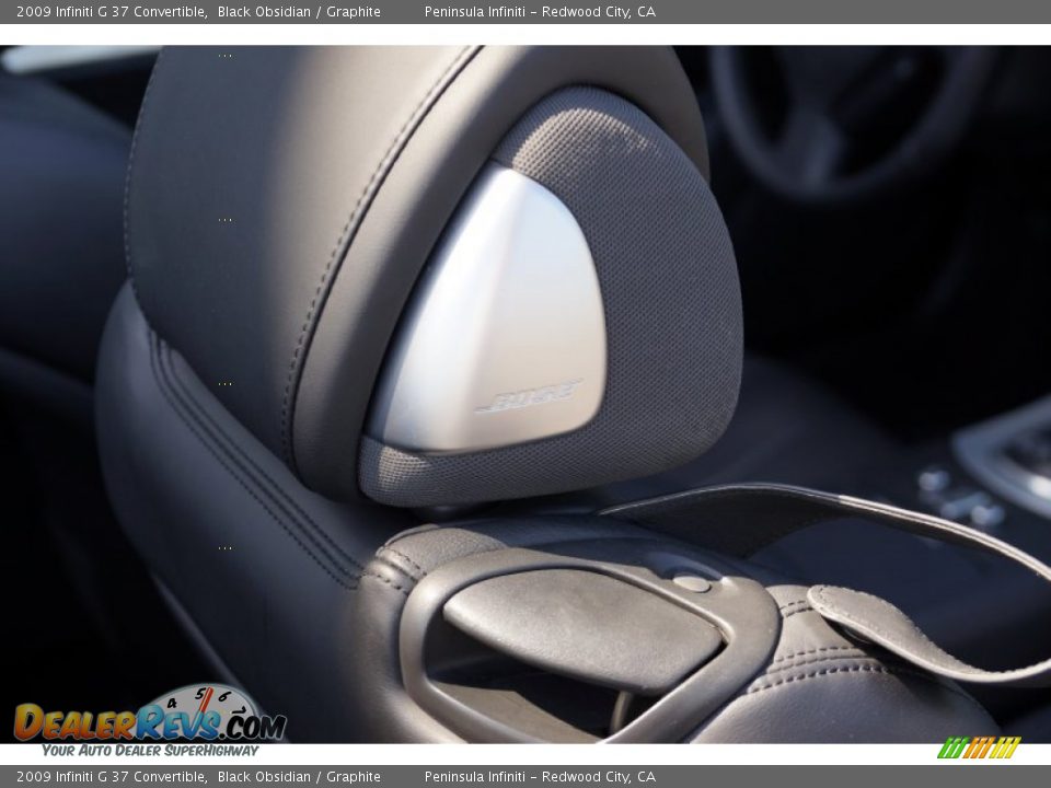 2009 Infiniti G 37 Convertible Black Obsidian / Graphite Photo #11