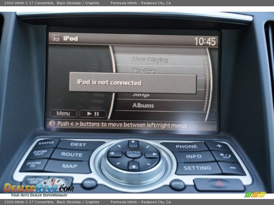 2009 Infiniti G 37 Convertible Black Obsidian / Graphite Photo #20