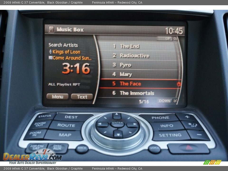 2009 Infiniti G 37 Convertible Black Obsidian / Graphite Photo #21