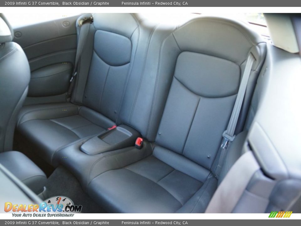 Rear Seat of 2009 Infiniti G 37 Convertible Photo #22