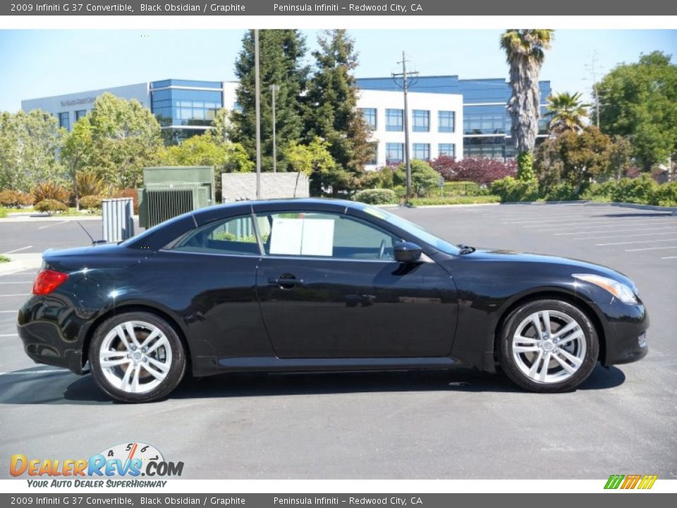 Black Obsidian 2009 Infiniti G 37 Convertible Photo #24