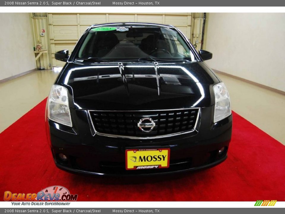 2008 Nissan Sentra 2.0 S Super Black / Charcoal/Steel Photo #2