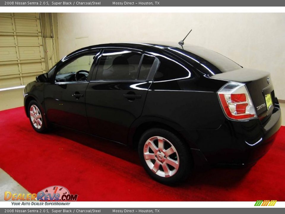 2008 Nissan Sentra 2.0 S Super Black / Charcoal/Steel Photo #4