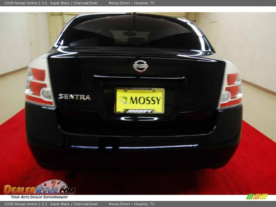 2008 Nissan Sentra 2.0 S Super Black / Charcoal/Steel Photo #5
