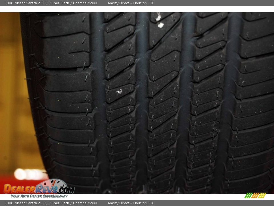 2008 Nissan Sentra 2.0 S Super Black / Charcoal/Steel Photo #7