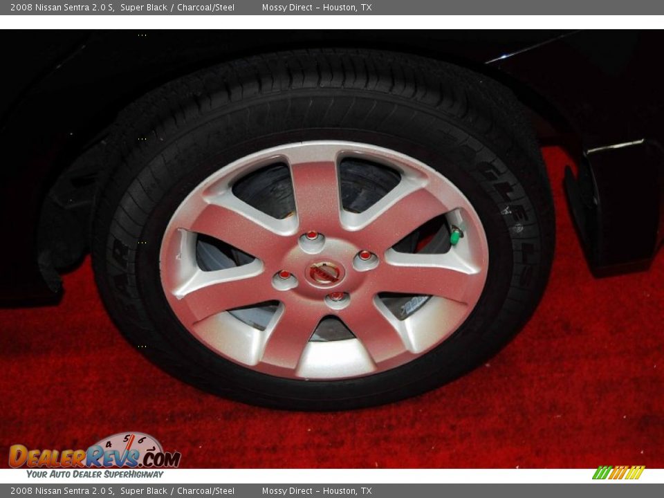 2008 Nissan Sentra 2.0 S Super Black / Charcoal/Steel Photo #8