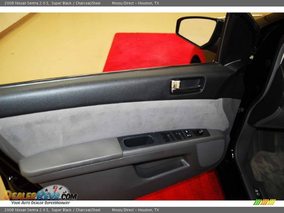 2008 Nissan Sentra 2.0 S Super Black / Charcoal/Steel Photo #9
