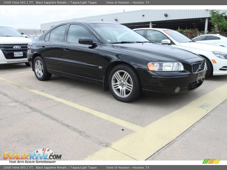 2006 Volvo S60 2.5T Black Sapphire Metallic / Taupe/Light Taupe Photo #1