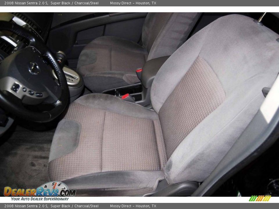 2008 Nissan Sentra 2.0 S Super Black / Charcoal/Steel Photo #10