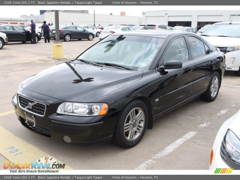 2006 Volvo S60 2.5T Black Sapphire Metallic / Taupe/Light Taupe Photo #3