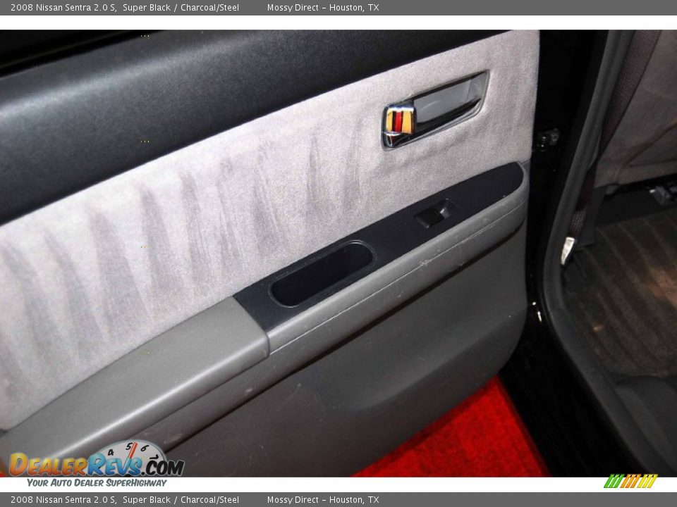 2008 Nissan Sentra 2.0 S Super Black / Charcoal/Steel Photo #13