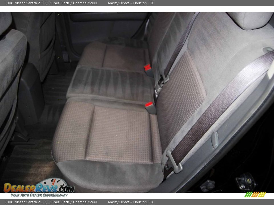 2008 Nissan Sentra 2.0 S Super Black / Charcoal/Steel Photo #14