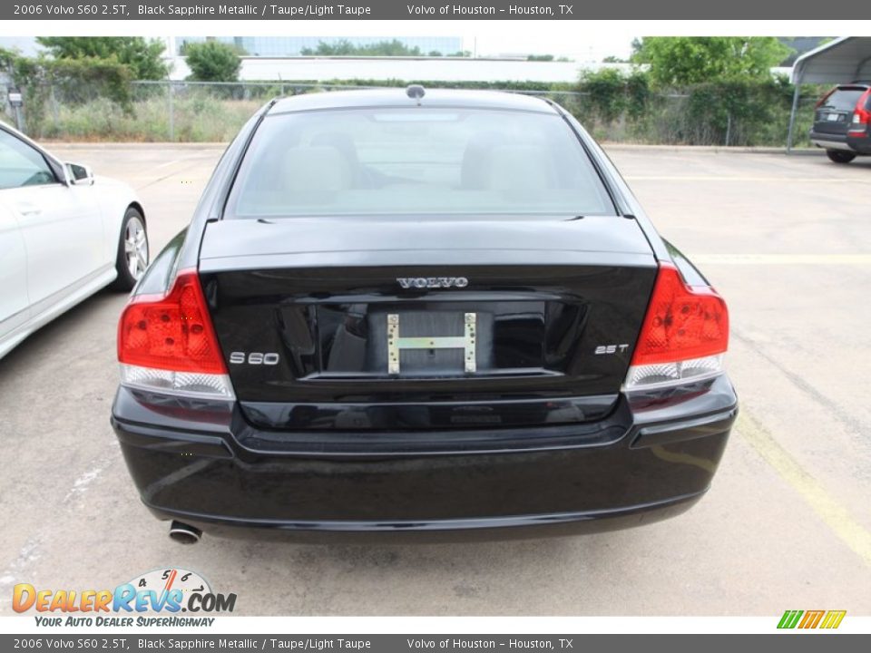 2006 Volvo S60 2.5T Black Sapphire Metallic / Taupe/Light Taupe Photo #5