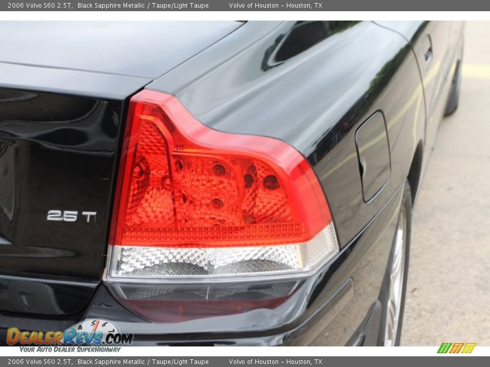 2006 Volvo S60 2.5T Black Sapphire Metallic / Taupe/Light Taupe Photo #7