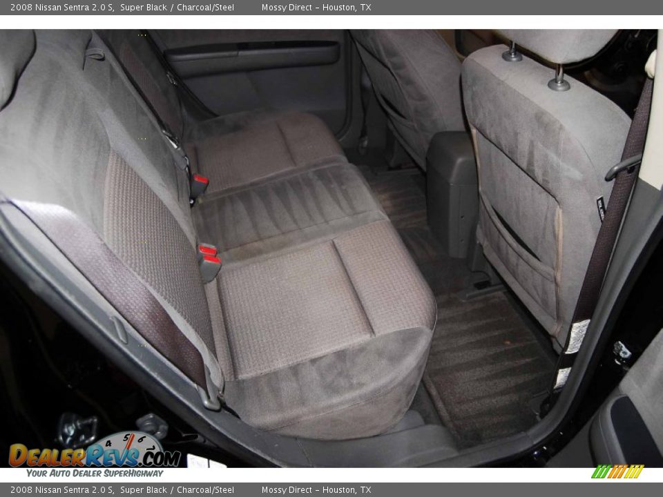 2008 Nissan Sentra 2.0 S Super Black / Charcoal/Steel Photo #17