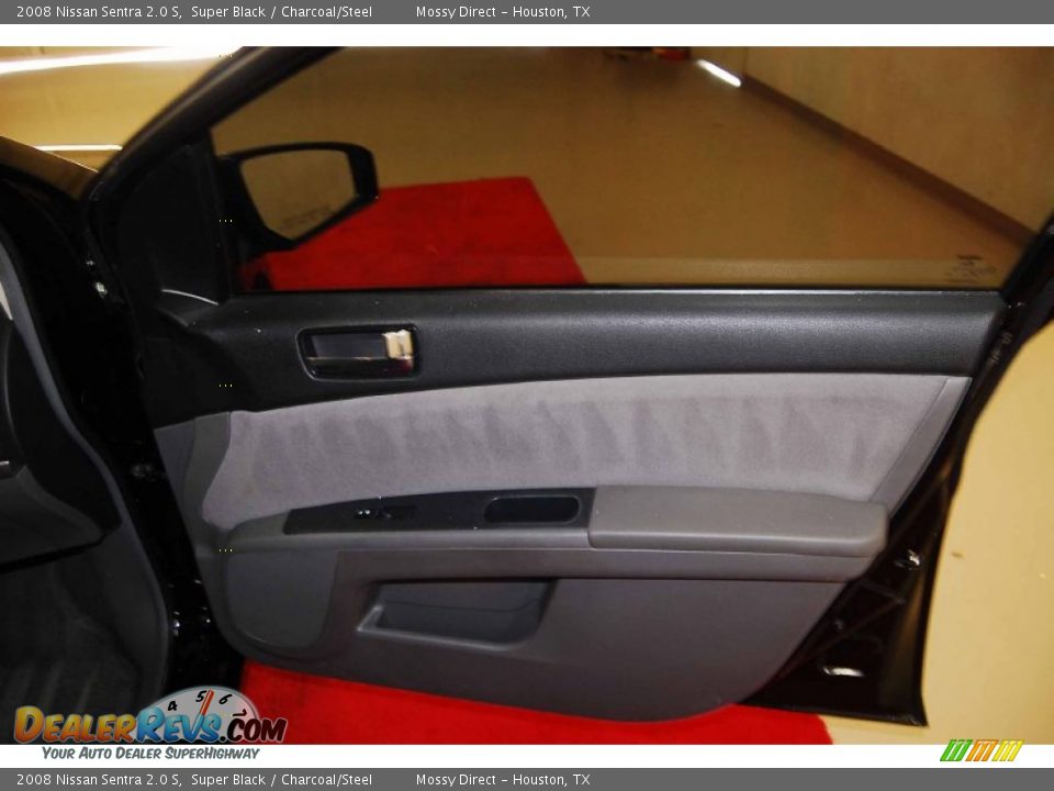 2008 Nissan Sentra 2.0 S Super Black / Charcoal/Steel Photo #18