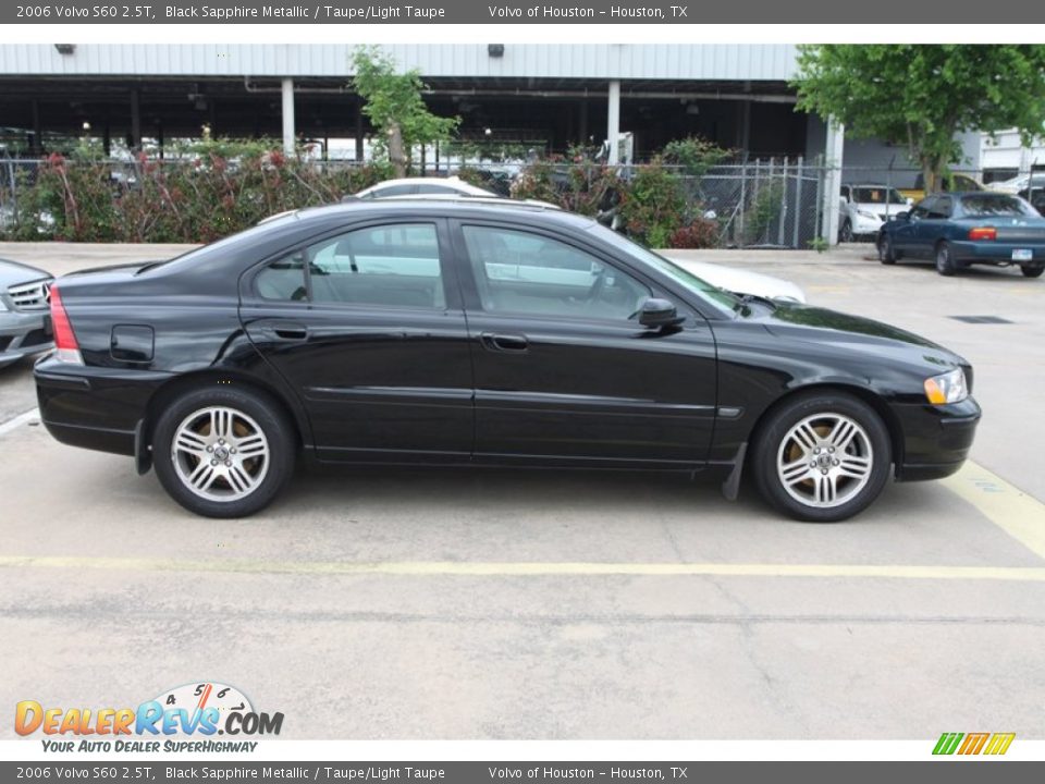 2006 Volvo S60 2.5T Black Sapphire Metallic / Taupe/Light Taupe Photo #9
