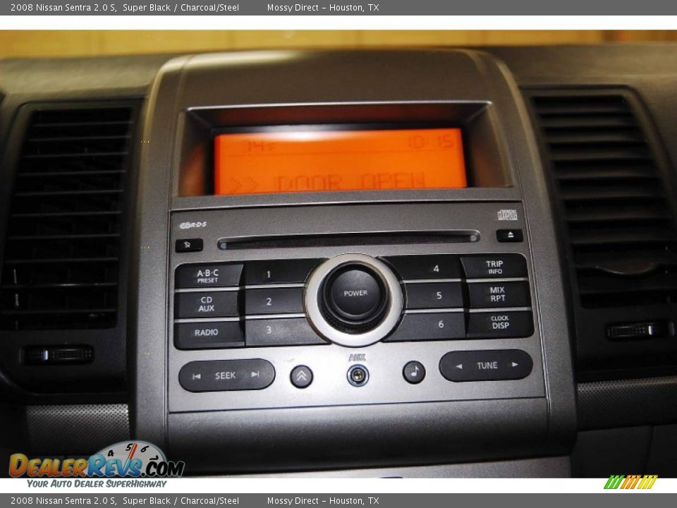 2008 Nissan Sentra 2.0 S Super Black / Charcoal/Steel Photo #22
