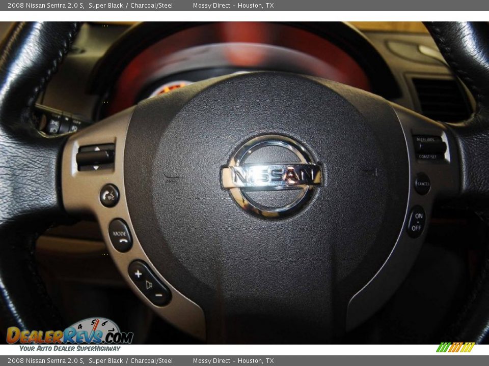 2008 Nissan Sentra 2.0 S Super Black / Charcoal/Steel Photo #23