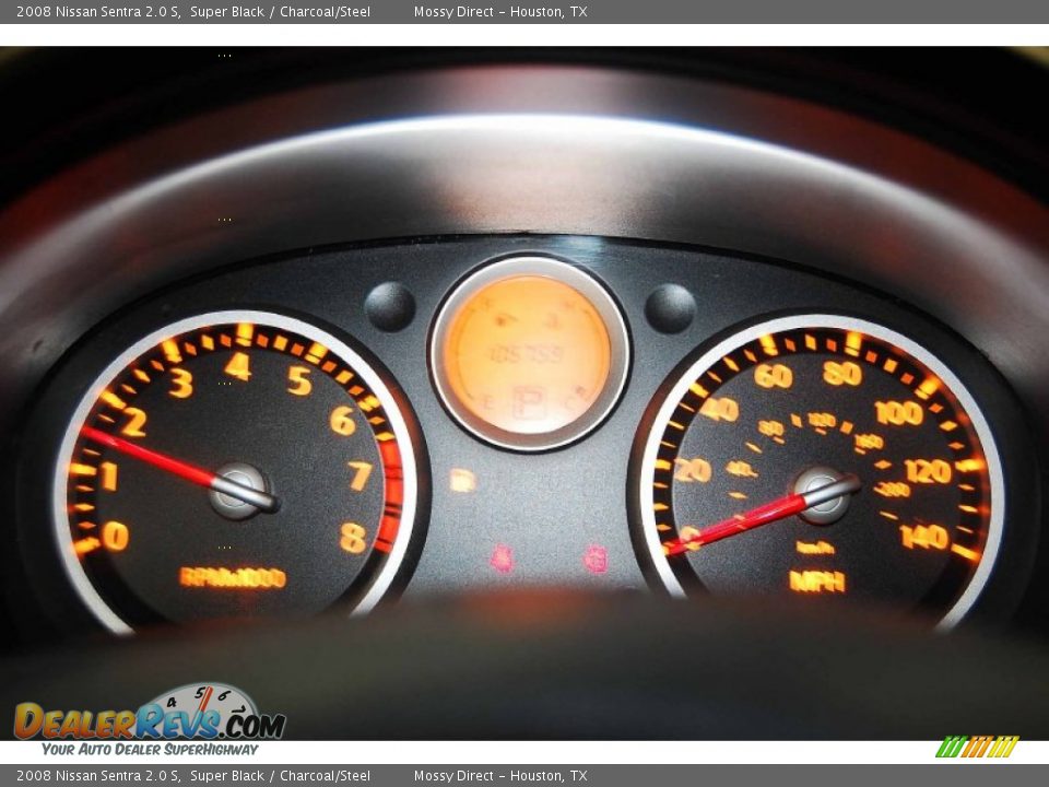 2008 Nissan Sentra 2.0 S Super Black / Charcoal/Steel Photo #24