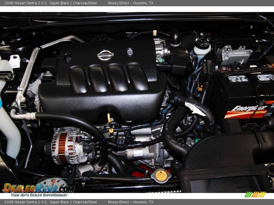 2008 Nissan Sentra 2.0 S Super Black / Charcoal/Steel Photo #25