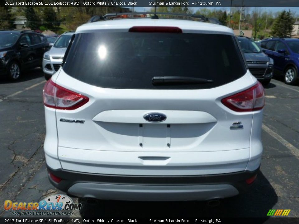 2013 Ford Escape SE 1.6L EcoBoost 4WD Oxford White / Charcoal Black Photo #3