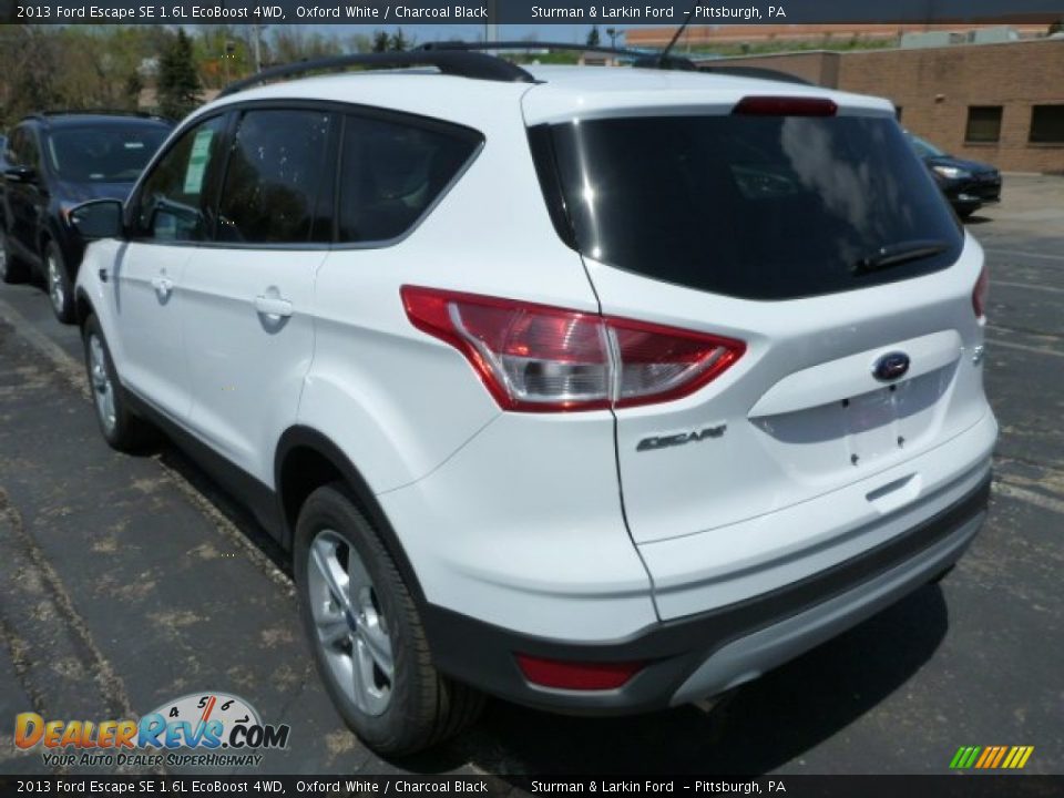 2013 Ford Escape SE 1.6L EcoBoost 4WD Oxford White / Charcoal Black Photo #4