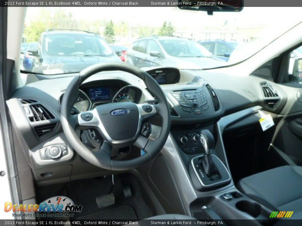 2013 Ford Escape SE 1.6L EcoBoost 4WD Oxford White / Charcoal Black Photo #10