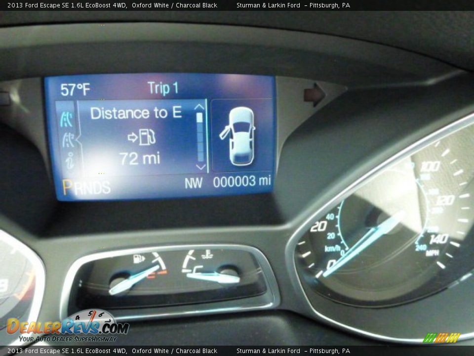2013 Ford Escape SE 1.6L EcoBoost 4WD Oxford White / Charcoal Black Photo #14