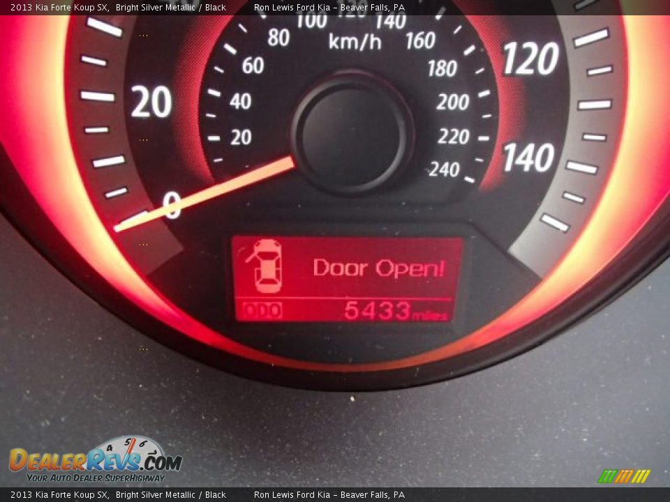 2013 Kia Forte Koup SX Bright Silver Metallic / Black Photo #19