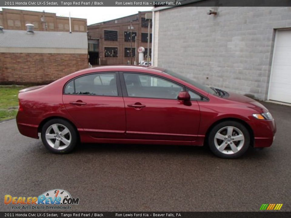 2011 Honda Civic LX-S Sedan Tango Red Pearl / Black Photo #1