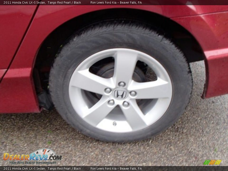 2011 Honda Civic LX-S Sedan Tango Red Pearl / Black Photo #9