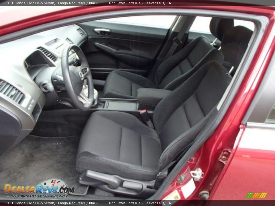 2011 Honda Civic LX-S Sedan Tango Red Pearl / Black Photo #11