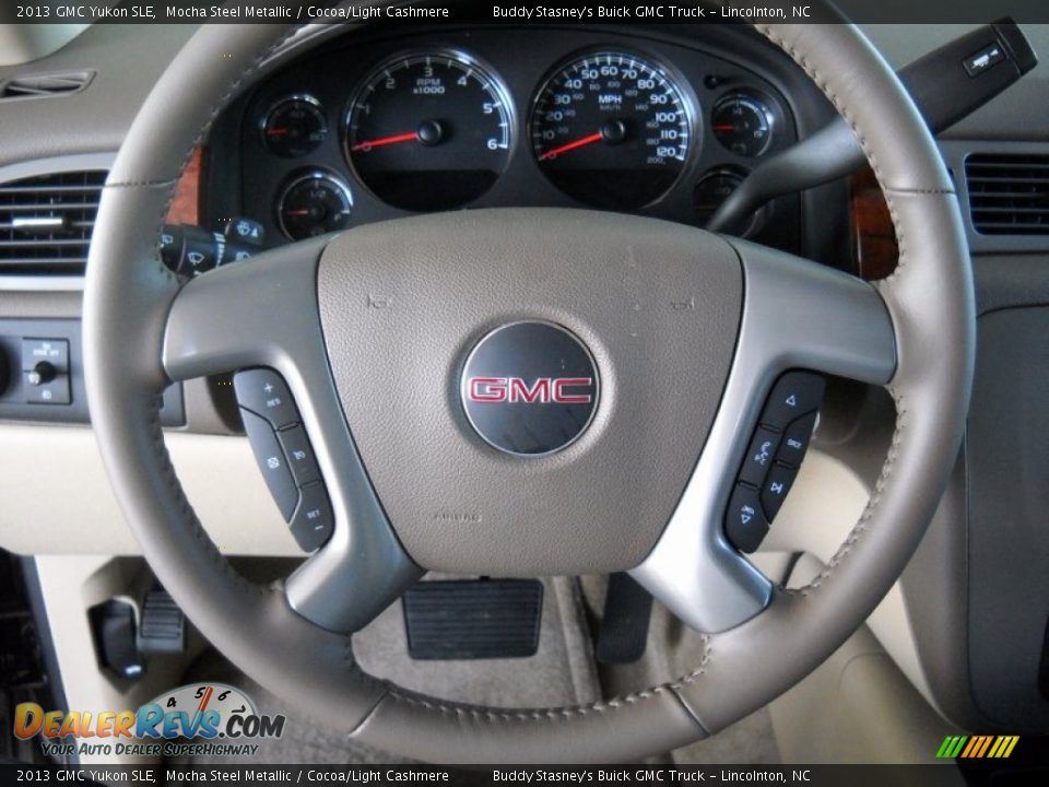 2013 GMC Yukon SLE Mocha Steel Metallic / Cocoa/Light Cashmere Photo #17