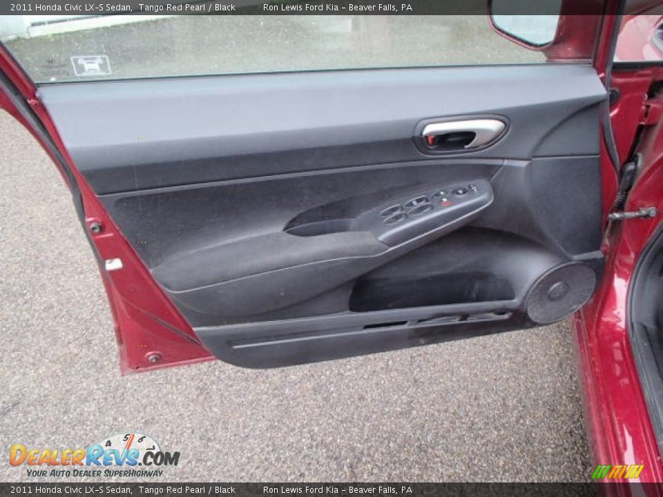 2011 Honda Civic LX-S Sedan Tango Red Pearl / Black Photo #12