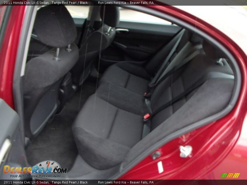 2011 Honda Civic LX-S Sedan Tango Red Pearl / Black Photo #13