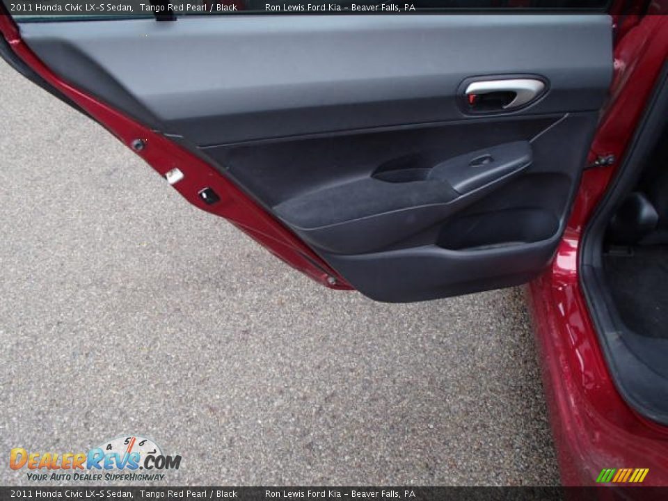 2011 Honda Civic LX-S Sedan Tango Red Pearl / Black Photo #14